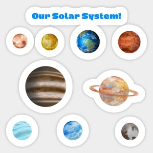 Our Solar System Space Science Sticker Pack Sticker